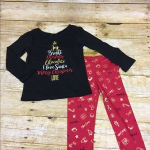 Girl’s Christmas outfit two pieces  size 3T
